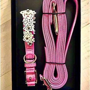 Oscar de la Renta Dog Collar & Leash Set 🐾💗
